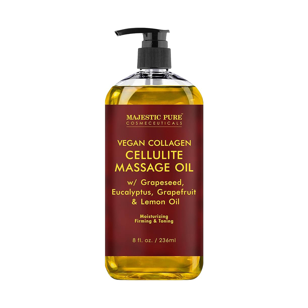 Majestic Pure Cosmeceuticals Vegan Collagen Cellulite Massage Oil
